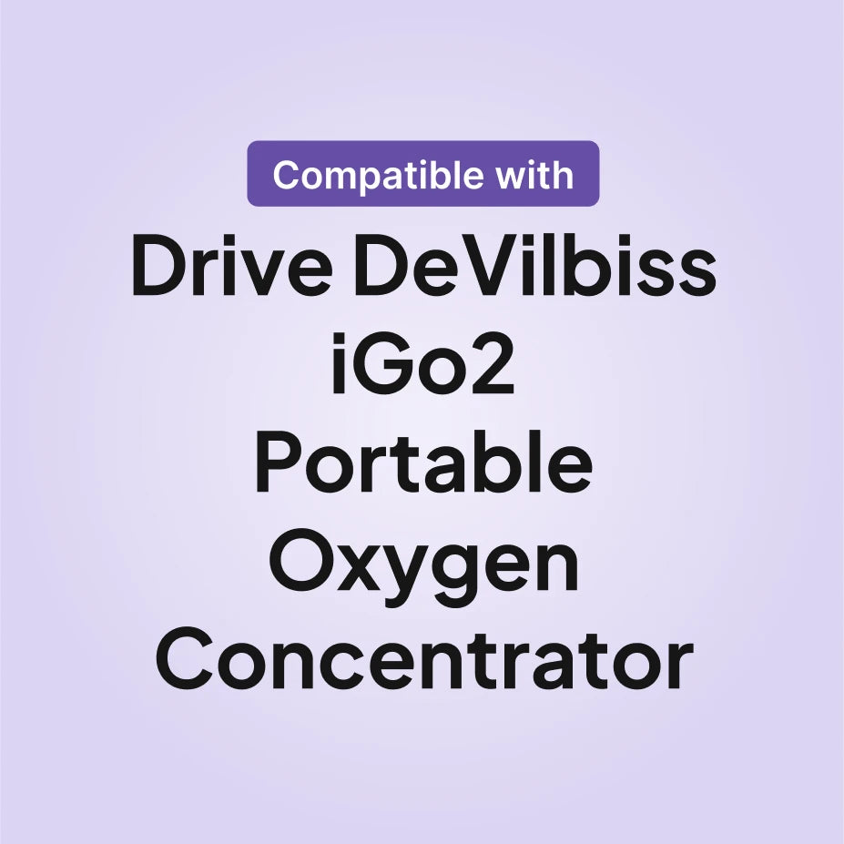 Drive DeVilbiss iGo2 battery compatible with the iGo2 portable oxygen concentrator only.