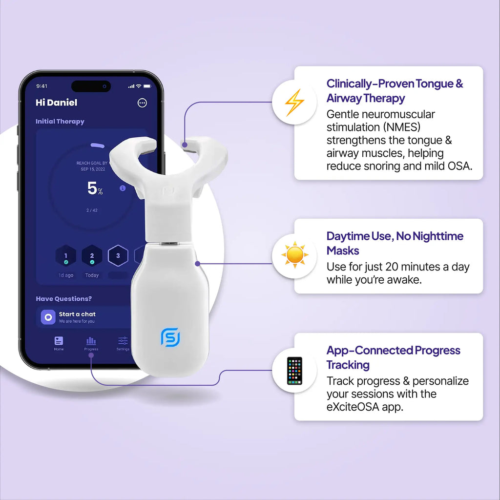 eXciteOSA Daytime Sleep Apnea & Snoring Therapy Device