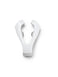 eXciteOSA replacement mouthpiece, overhead view of the white medical-grade silicone mouthpiece with electrodes