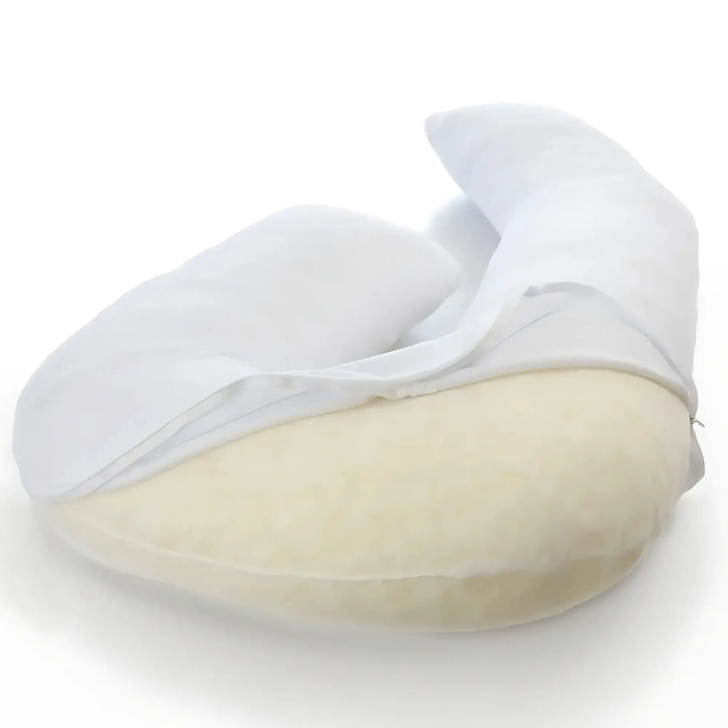 Extra Case for MedCline Full Body Pillow - Pure White Close up