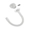 F&P Nova nasal CPAP mask without headgear: cushion, diffuser clip, frame elbow, and short tube laid out