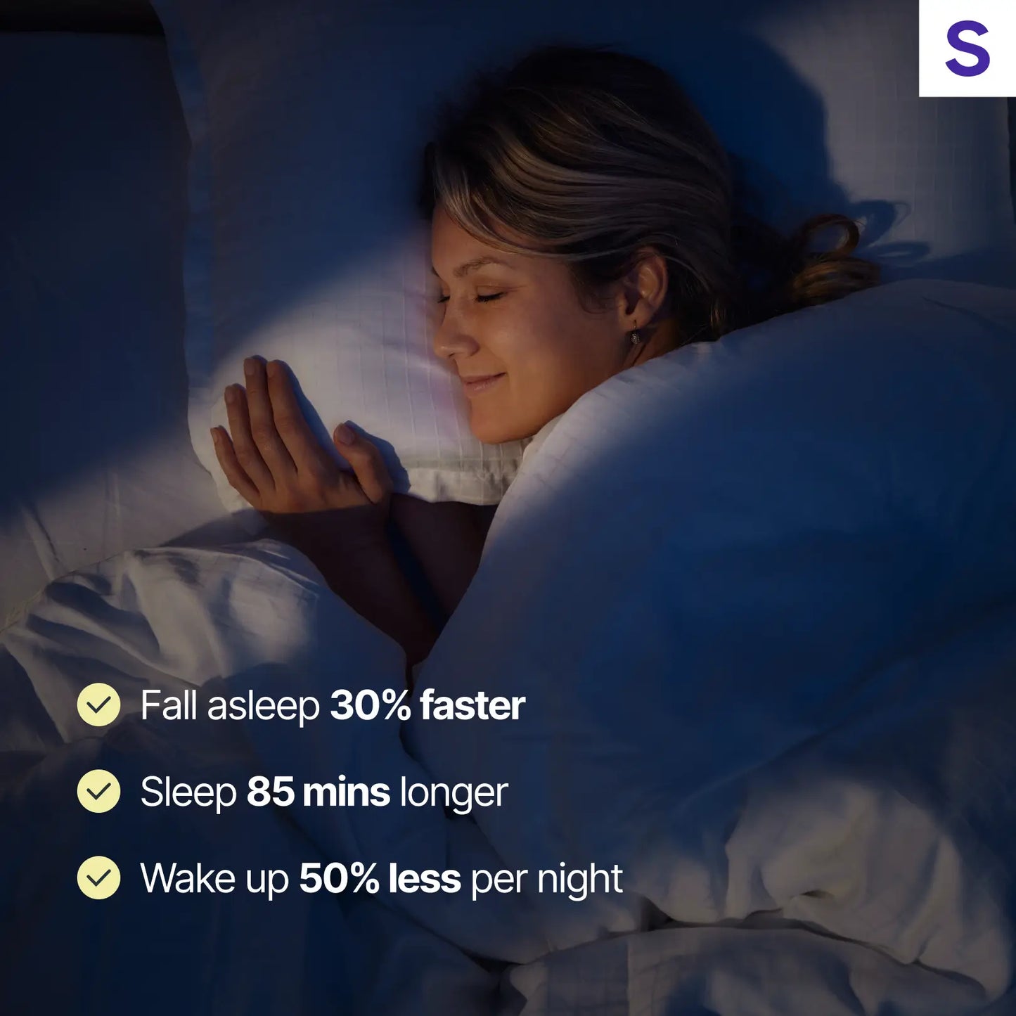 fall asleep faster with the Personalized Sleep Coaching Program sleep reset