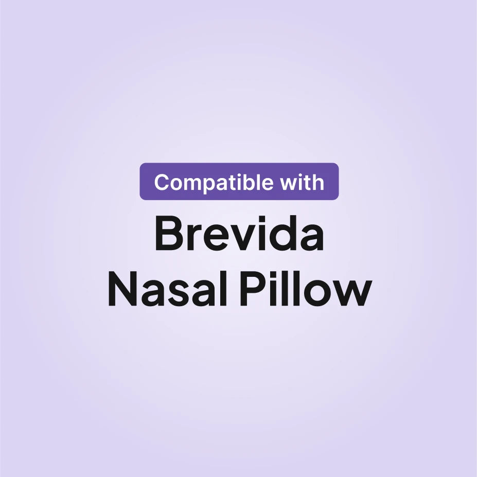 Fisher and Paykel Brevida nasal pillow CPAP mask compatibility infographic for AirPillow cushion replacement
