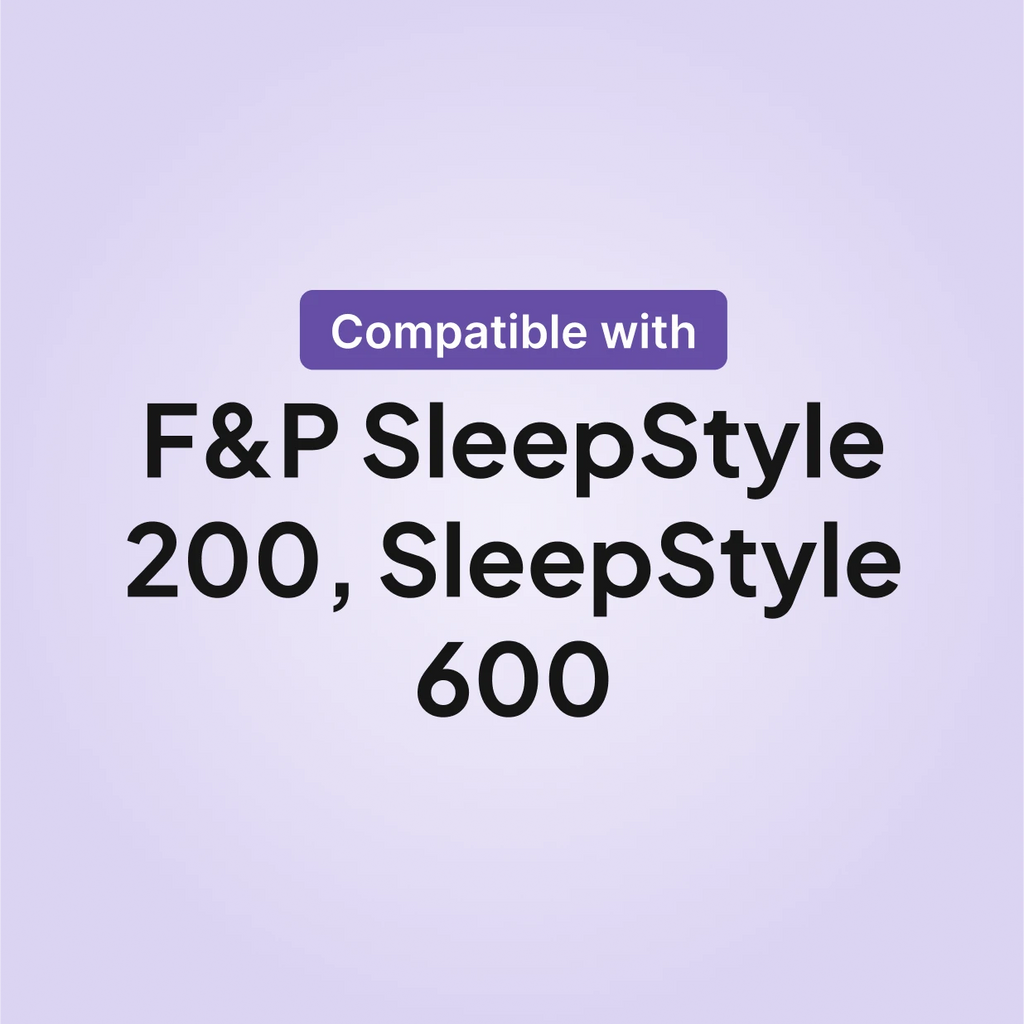 Fisher and Paykel CPAP air filter compatibility chart showing SleepStyle 200 and SleepStyle 600 series machines.