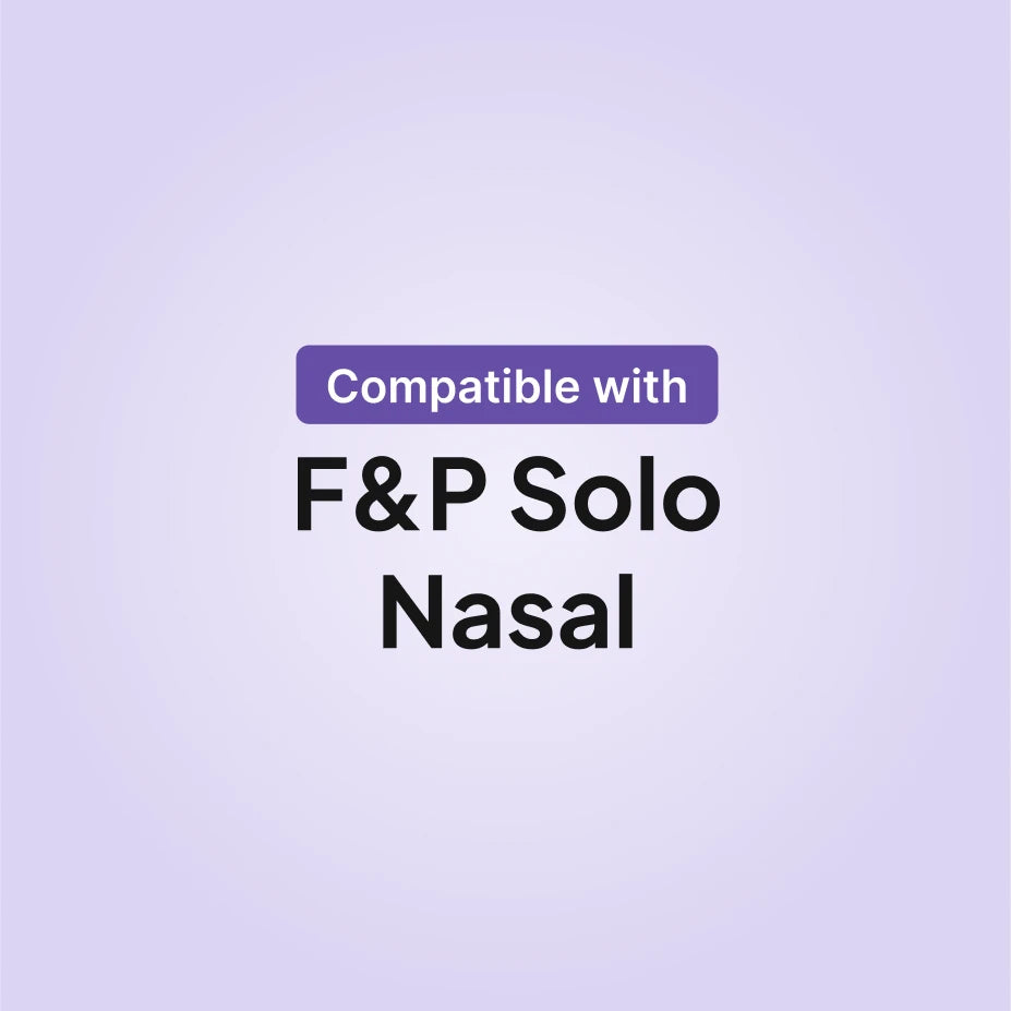 Fisher and Paykel Solo nasal CPAP mask compatibility infographic for cushion replacement