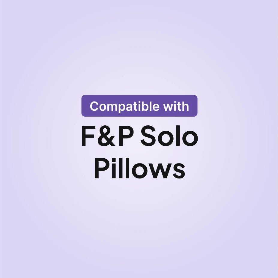 Fisher and Paykel Solo nasal pillows CPAP mask compatibility infographic for cushion replacement