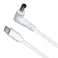 Freedom V2 DC cable for Transcend Micro CPAP, white cord with right angle barrel plug and USB C end