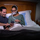 ResMed's AirFit F40 full face CPAP mask, featuring headgear for secure fit, aimed at improving sleep apnea symptoms