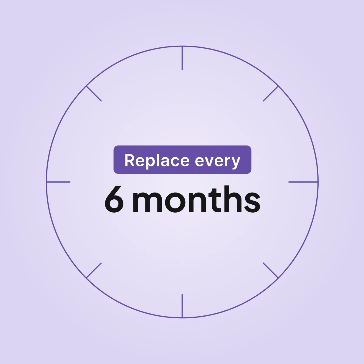 Replace your HumidAir water chamber every 6 months for optimal CPAP humidifier performance