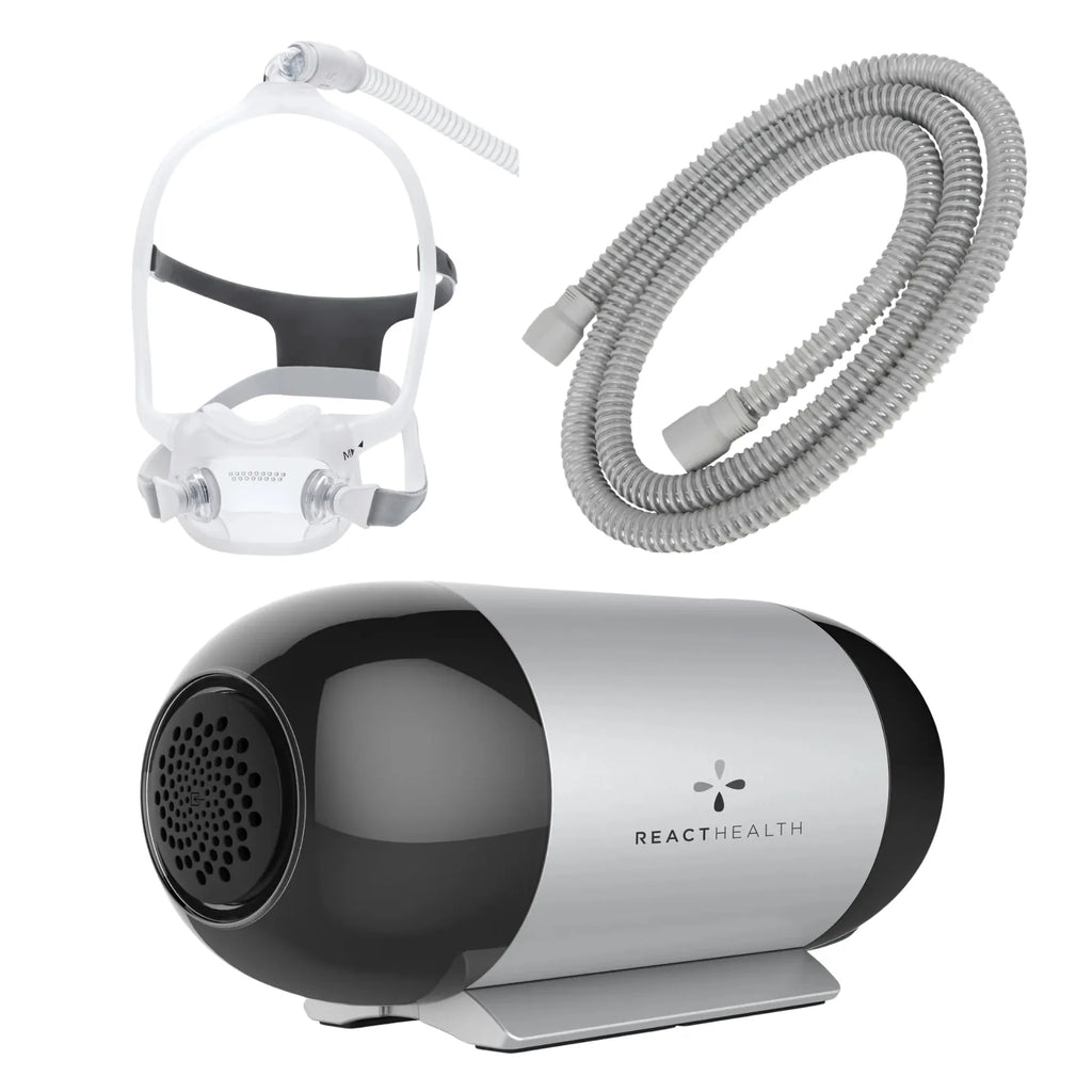 React Health Luna TravelPAP travel CPAP machine bundled with the DreamWear Full Face mask