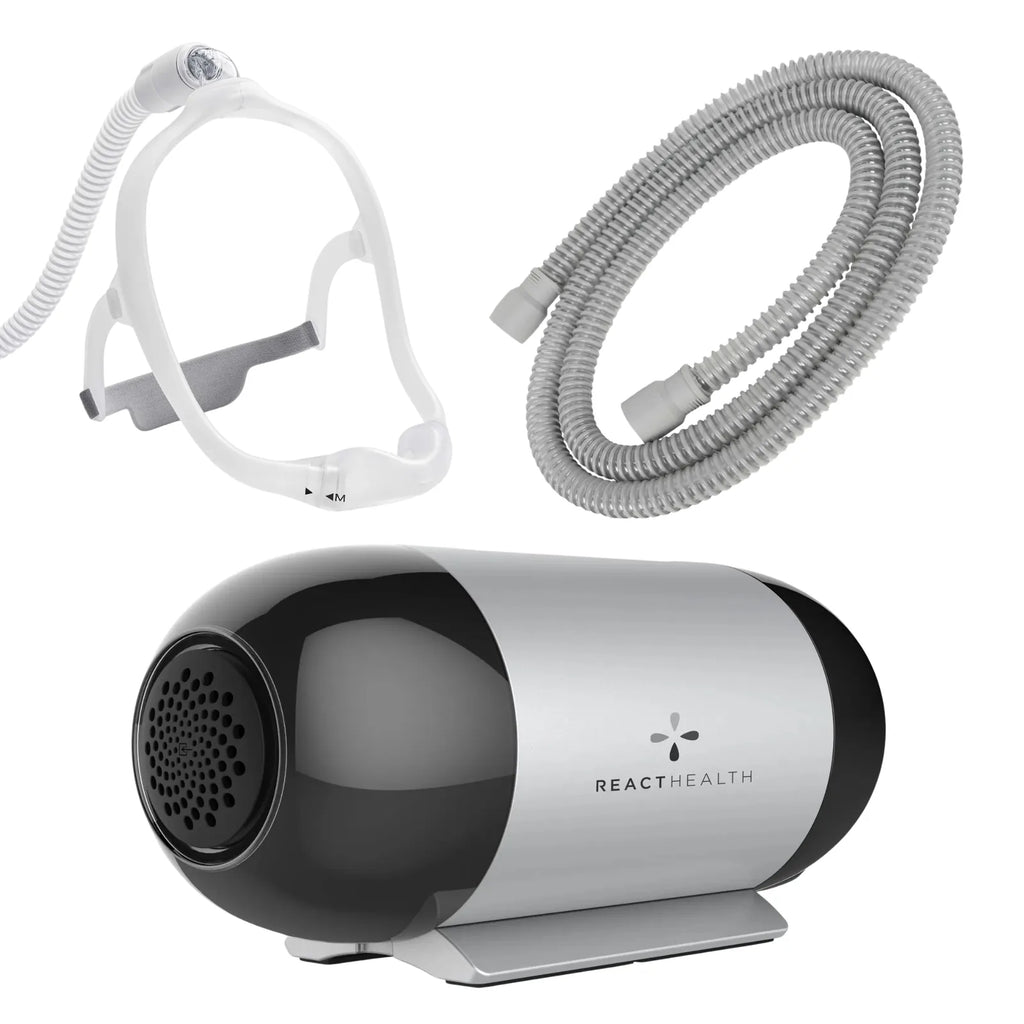 React Health Luna TravelPAP travel CPAP machine bundled with the DreamWear Nasal mask