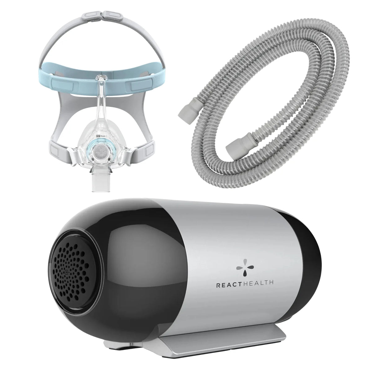 React Health Luna TravelPAP travel CPAP machine bundled with the F&P Eson 2 mask