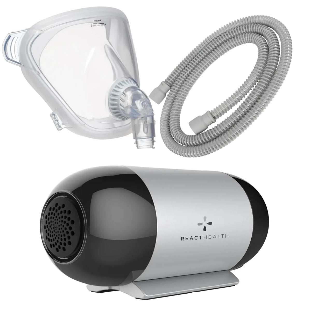 Luna TravelPAP Travel CPAP Machine with FitLife Total Face Mask Bundle