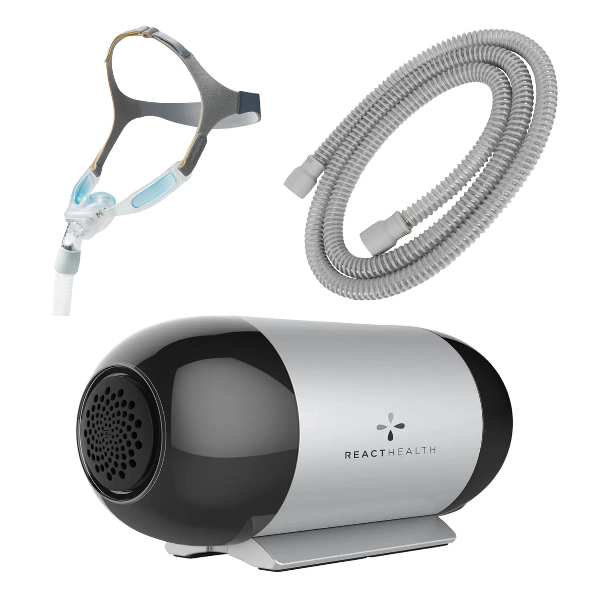 React Health Luna TravelPAP travel CPAP machine bundled with the Nuance Pro Nasal Pillow mask