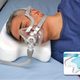 man using a CoolPAP Pillow Contour with cpap mask