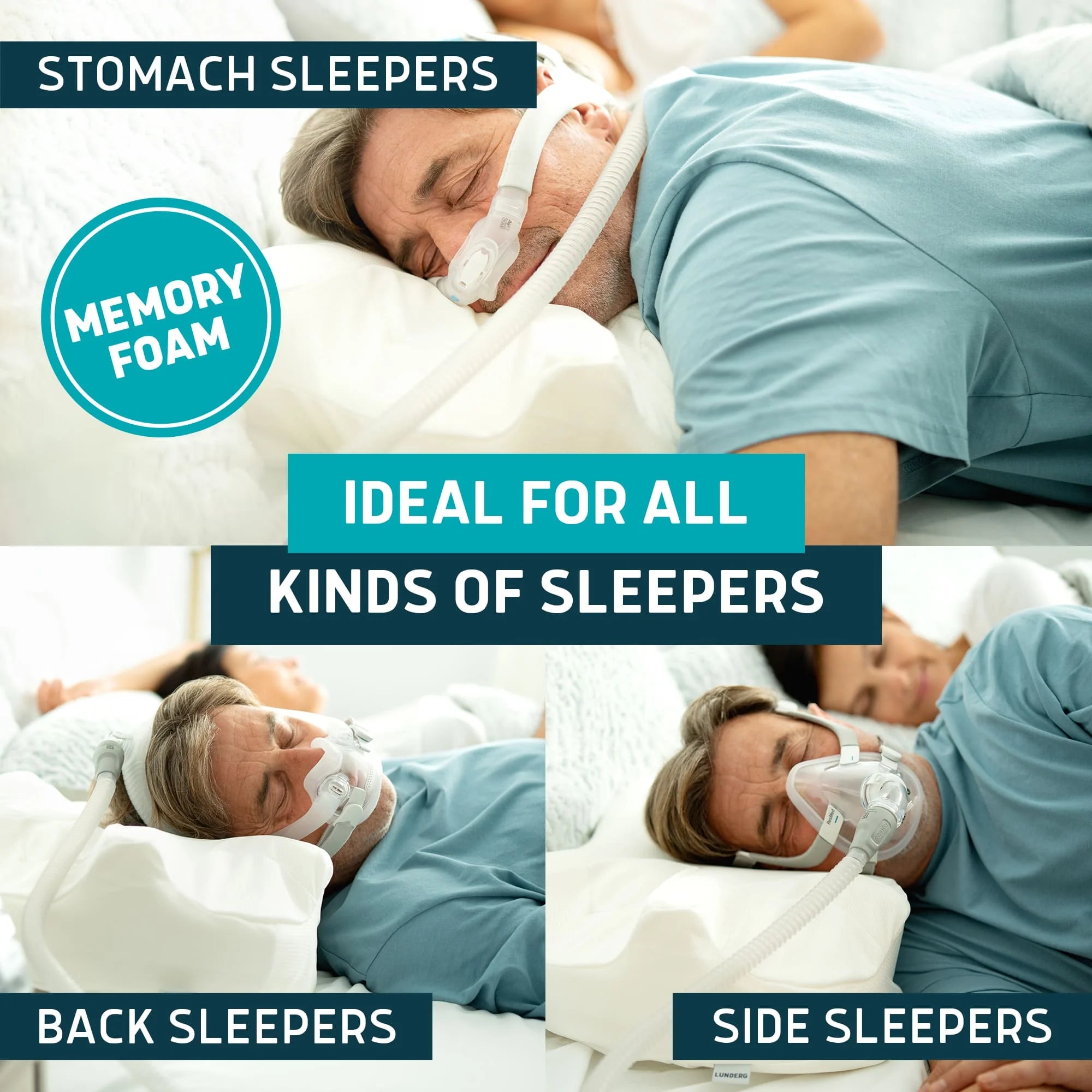 Memory Foam CPAP Pillow by Lunderg, view 5