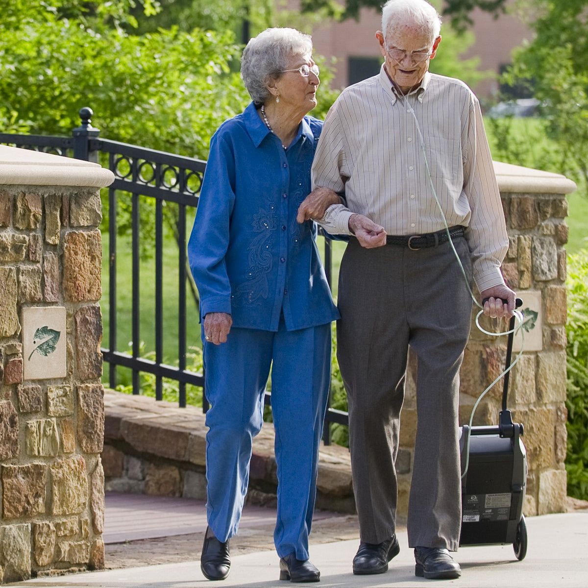 Man walking with the Independence Portable Oxygen Concentrator