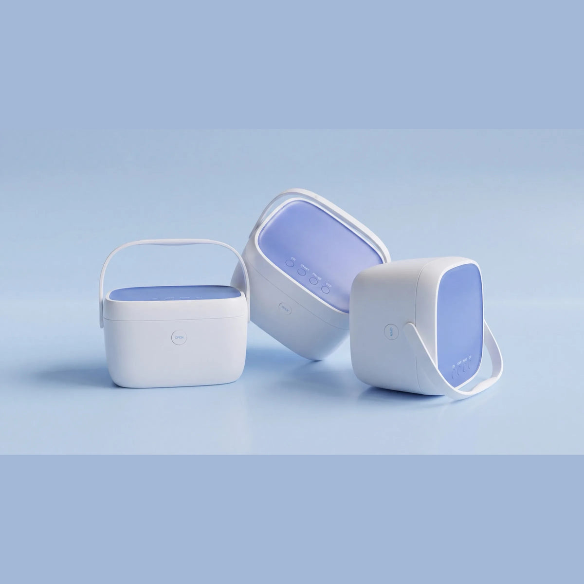 Liviliti Paptizer 360 CPAP sanitizer shown from front, side and angled views