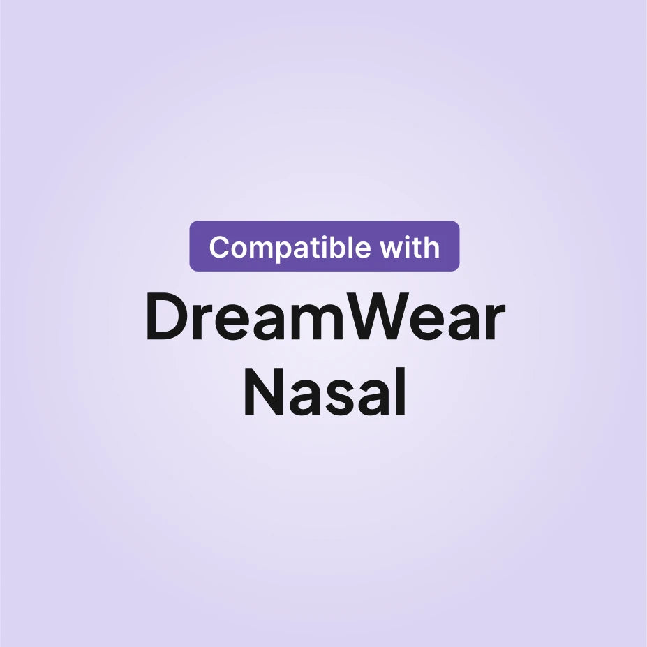 Philips DreamWear Nasal replacement cushion compatibility infographic showing the DreamWear Nasal CPAP mask.