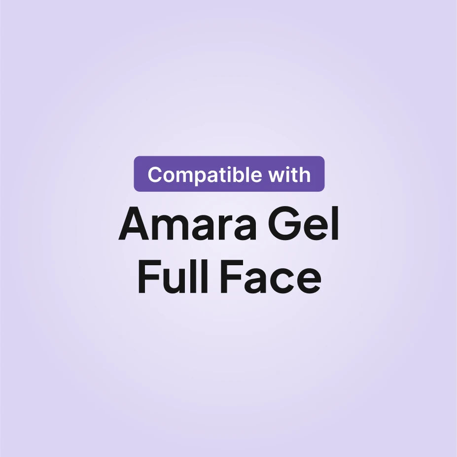 Philips Respironics Amara Gel full face CPAP mask compatibility infographic for cushion replacement