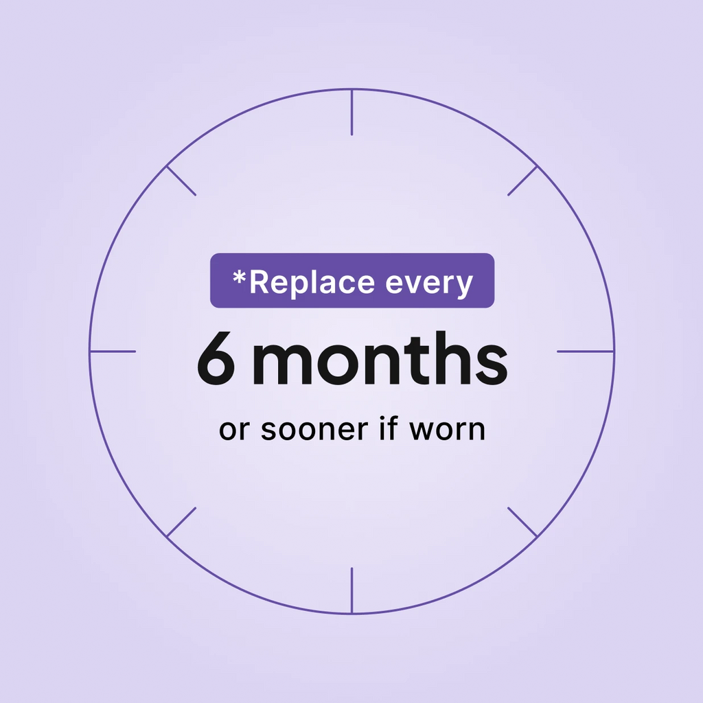 Philips Respironics DreamStation Reusable Foam Filter replacement schedule: replace every 6 months, or sooner if worn.