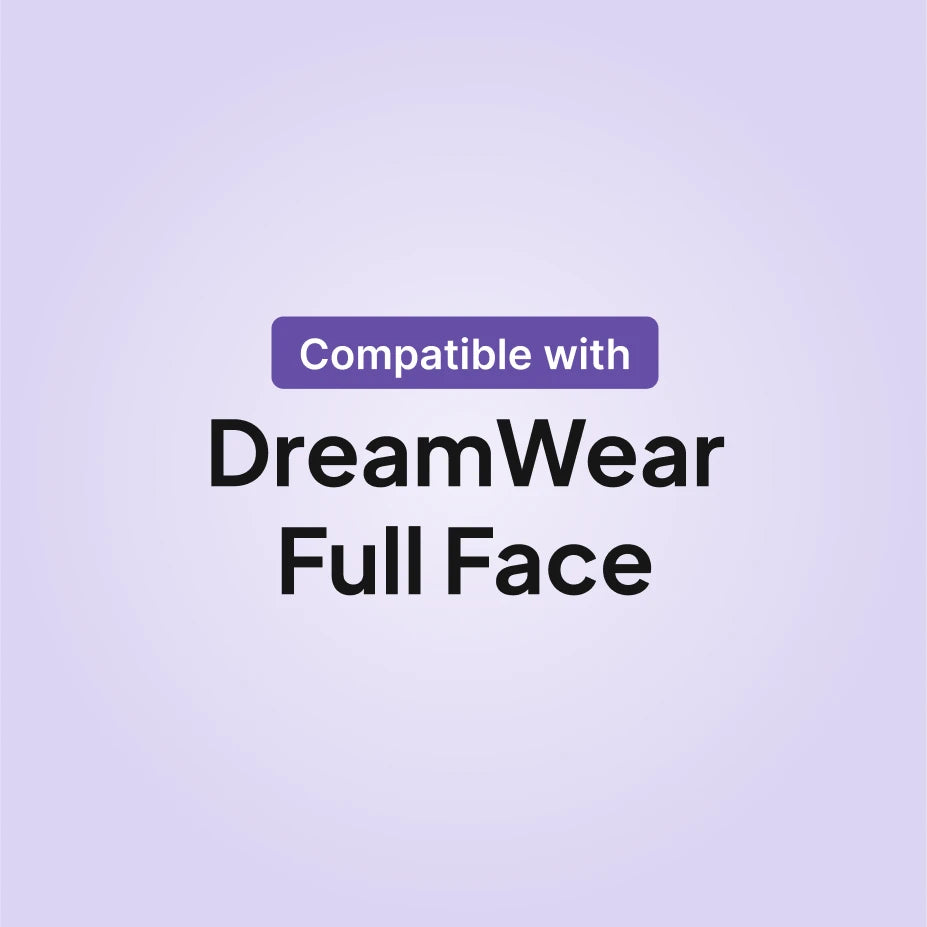 Philips Respironics DreamWear full face CPAP mask compatibility infographic for cushion replacement