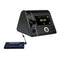 Medistrom Pilot Flex cable kit connecting battery to Lowenstein Prisma CPAP machine, front view