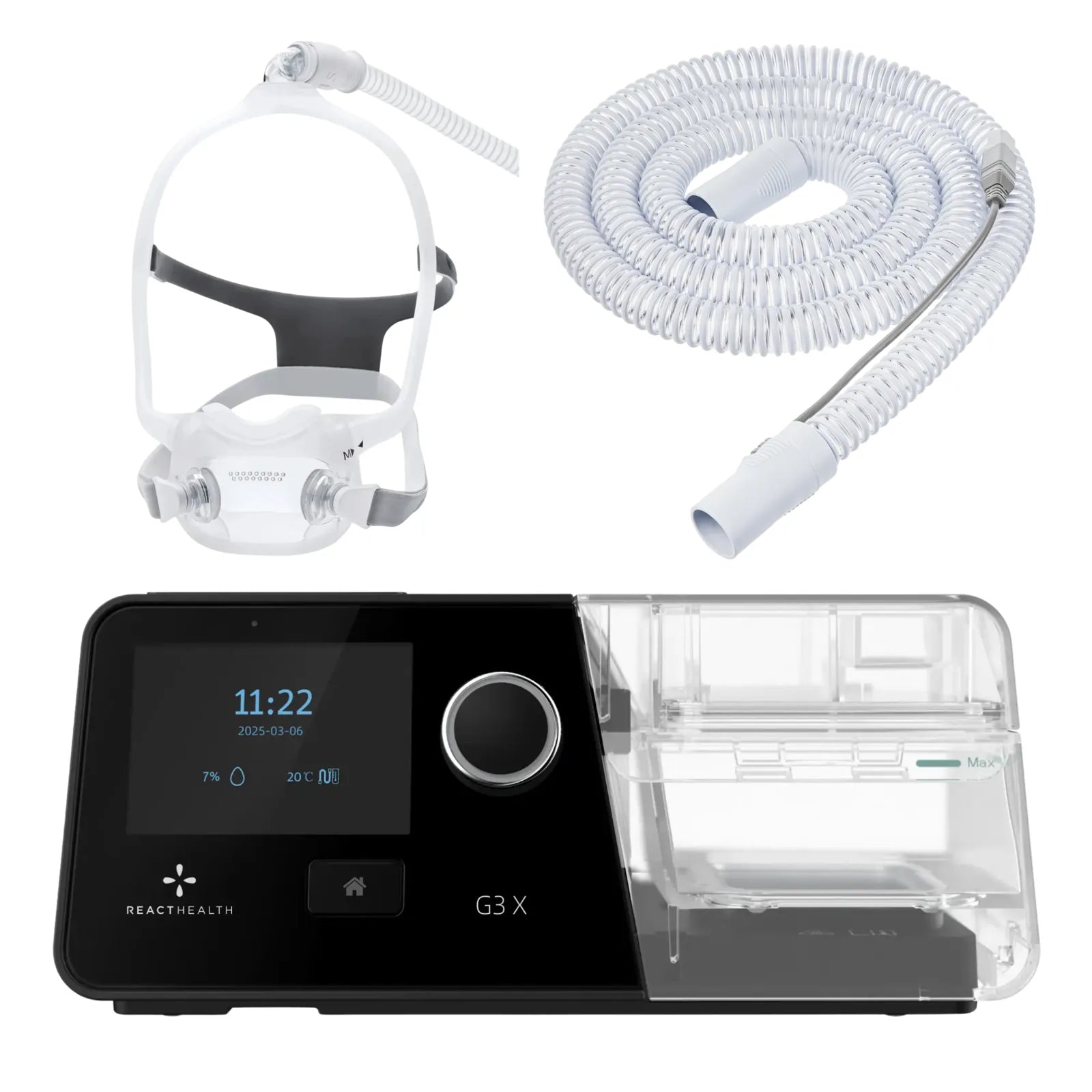 React Health G3 X Auto-CPAP Machine with DreamWear Full Face Mask Bundle