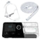 React Health G3 X Auto-CPAP machine with DreamWear silicone nasal pillows mask, front view, and heated tube