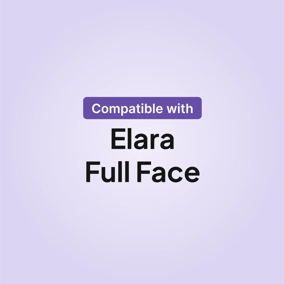 React Health Elara full face CPAP mask compatibility infographic for cushion replacement