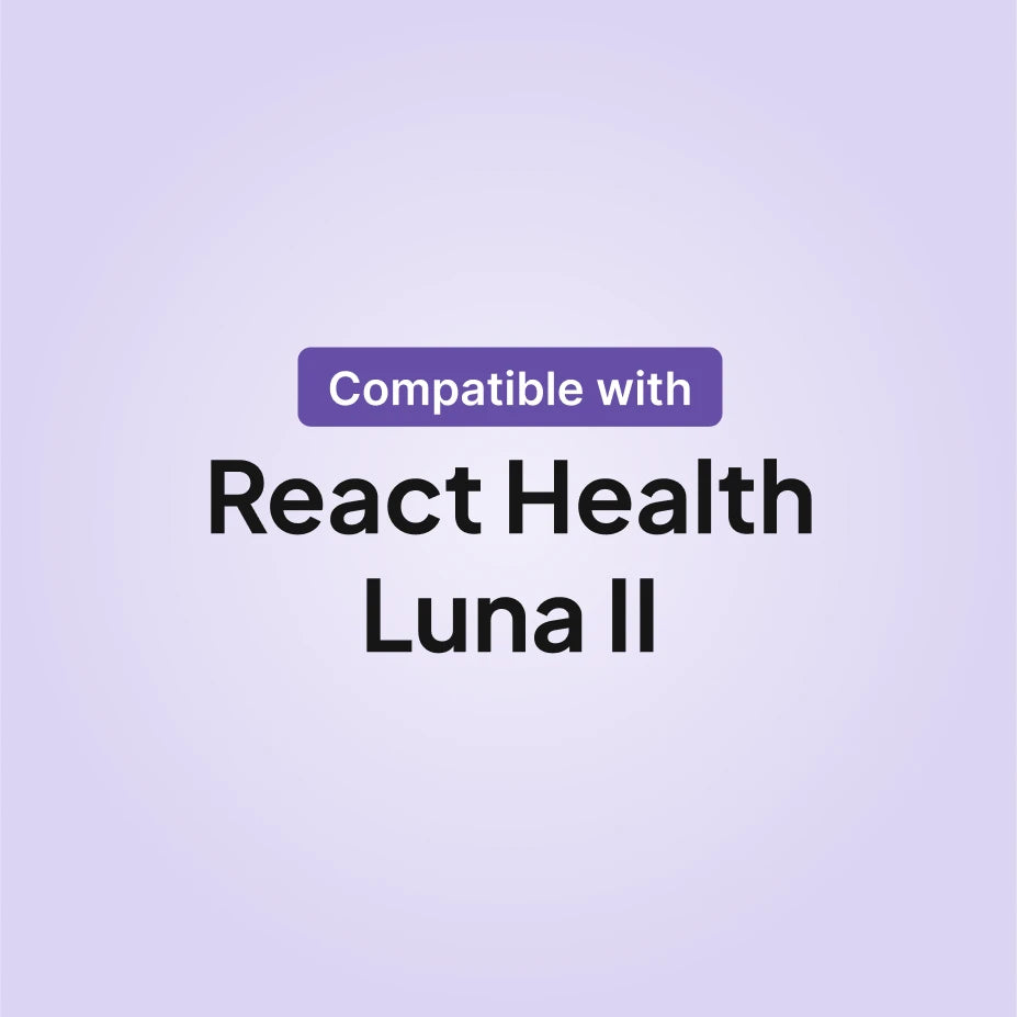 React Health Luna II reusable CPAP filter compatibility infographic