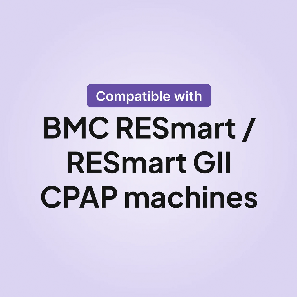 RESmart humidifier chamber compatibility chart showing BMC RESmart and RESmart GII CPAP machines.