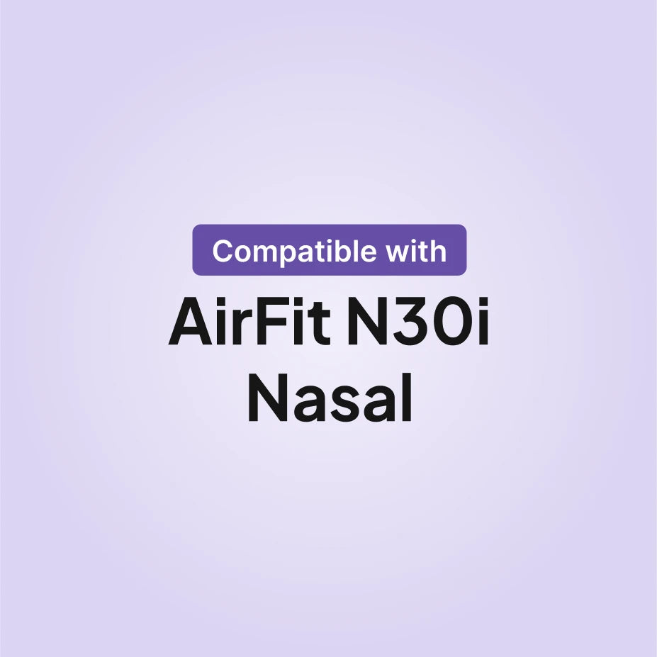 ResMed AirFit N30i nasal CPAP mask compatibility infographic for cushion replacement