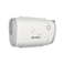 ResMed AirMini AutoSet travel CPAP machine, angled front view with power and Bluetooth buttons