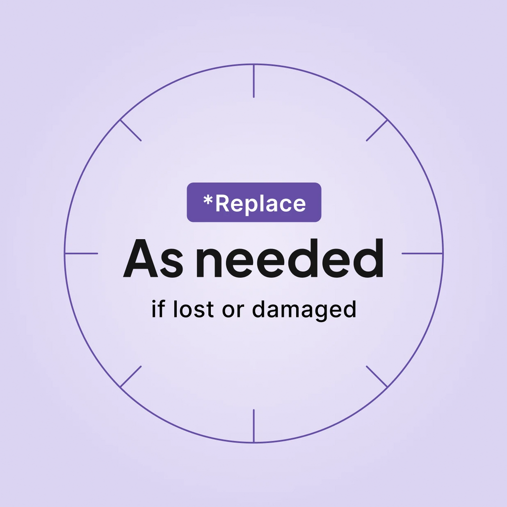 ResMed AirSense 10 AirCurve 10 Filter Cover replacement schedule: replace as needed, if lost or damaged.