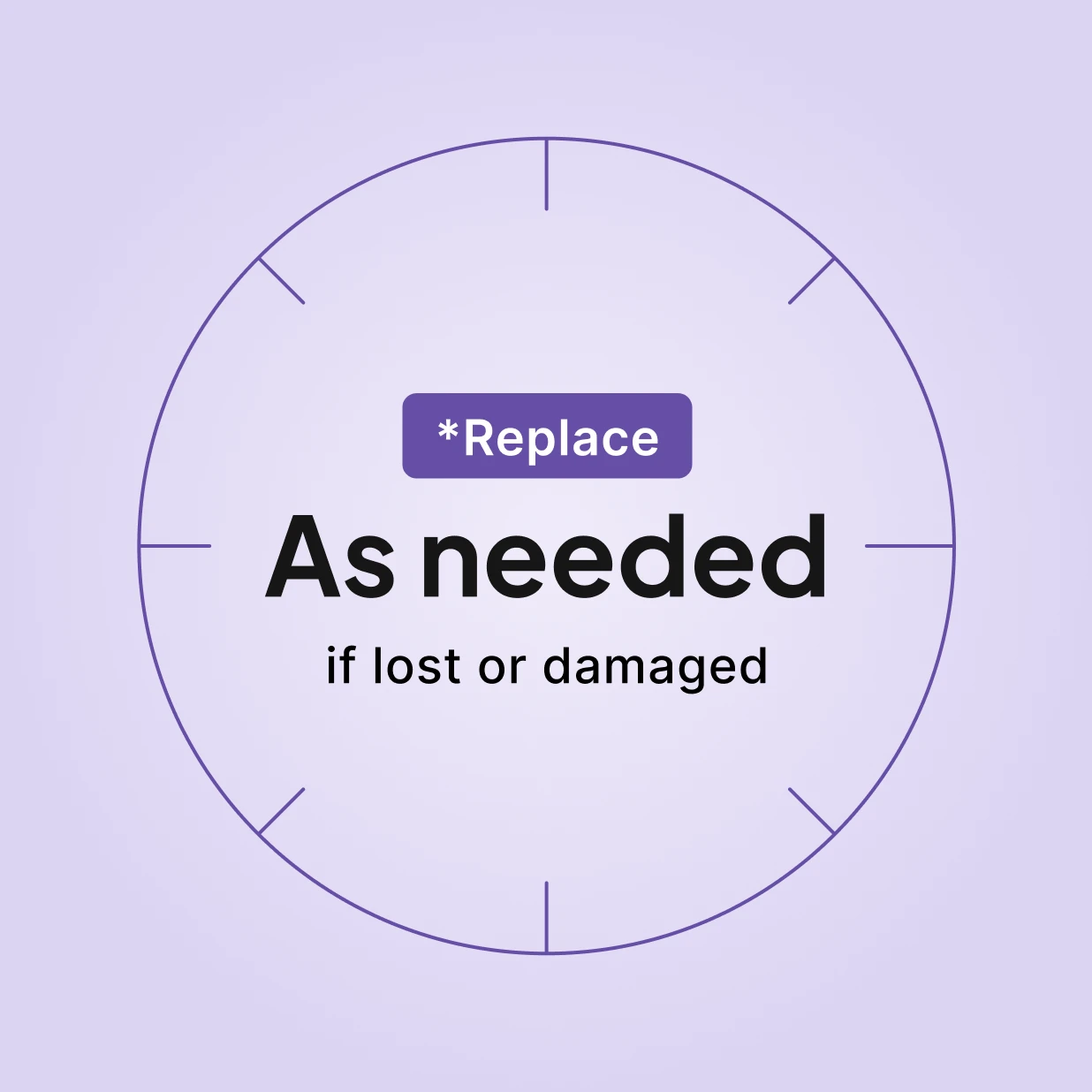 ResMed AirSense 10 AirCurve 10 Filter Cover replacement schedule: replace as needed, if lost or damaged.