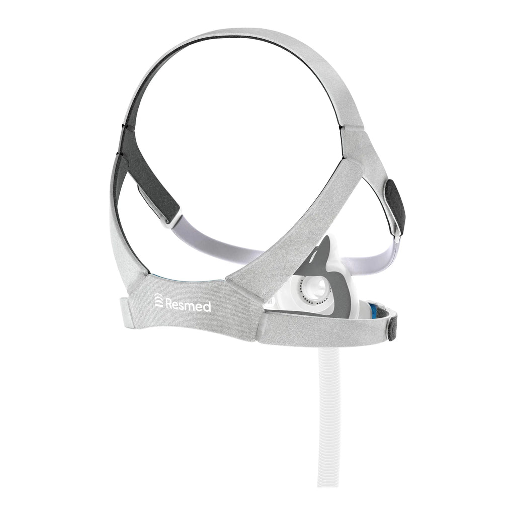 Back view of the ResMed AirTouch F40 mask showing the headgear and frame
