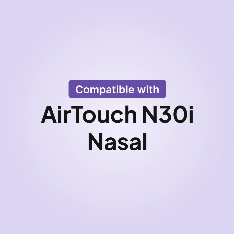 ResMed AirTouch N30i nasal CPAP mask compatibility infographic for cushion replacement