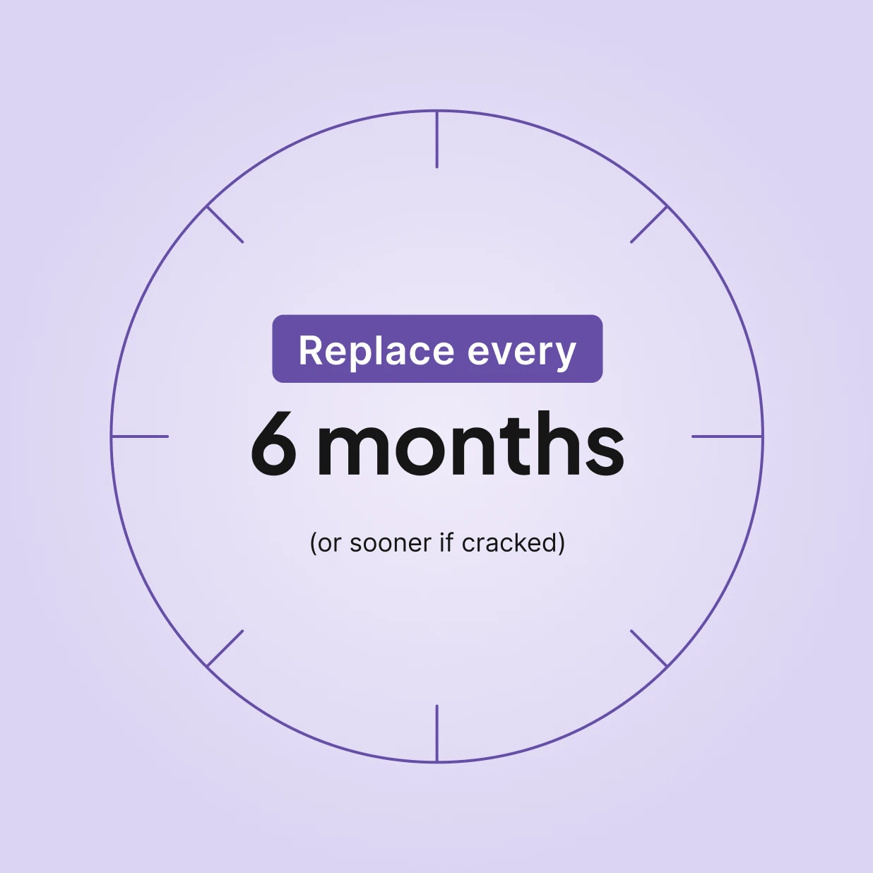 Replace your ClimateLineAir 11 heated tube every 6 months or sooner if cracked