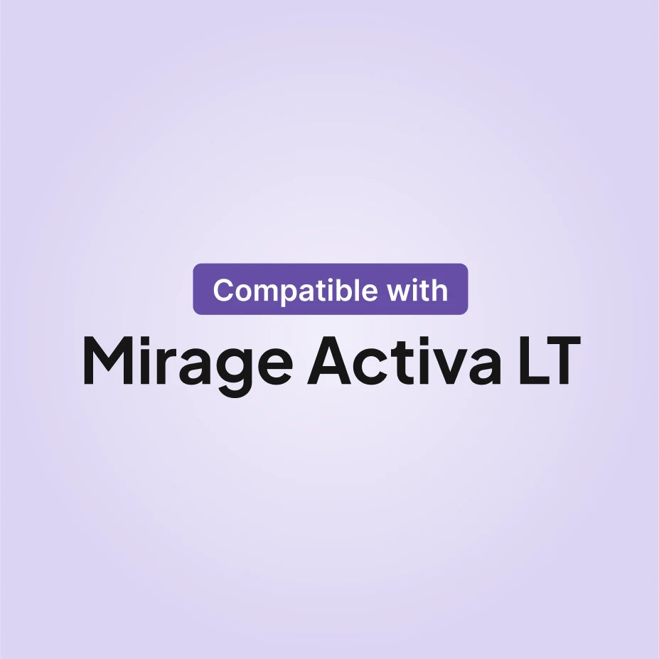 ResMed Mirage Activa LT CPAP mask compatibility infographic for cushion replacement