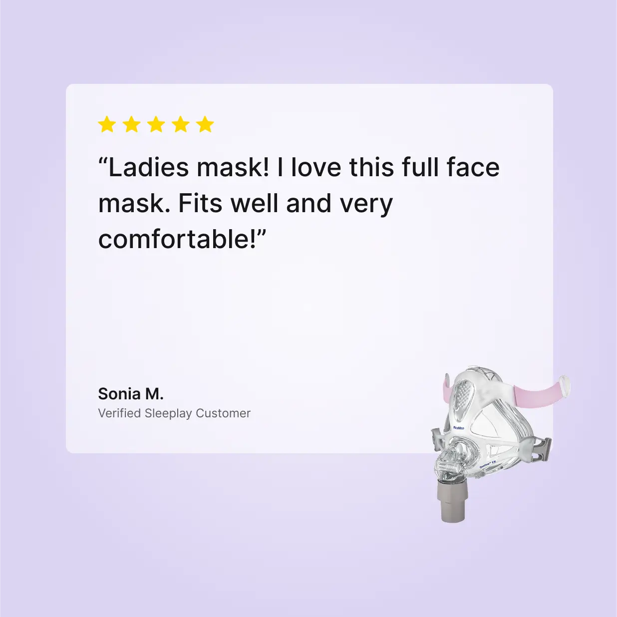 ResMed Quattro™ FX for Her Full Face CPAP Mask review