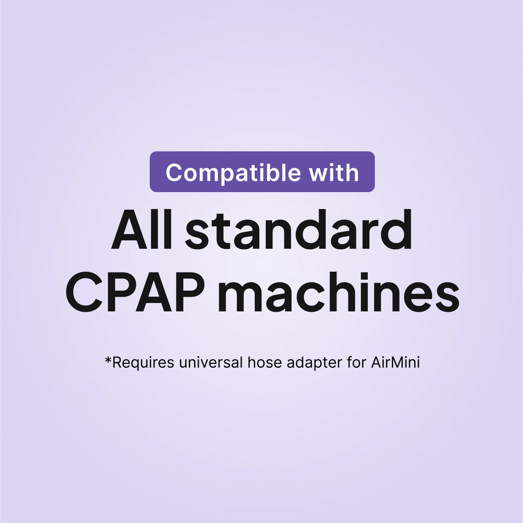ResMed Swift FX for Her compatibility: works with all standard CPAP machines; a universal hose adapter is required for AirMini