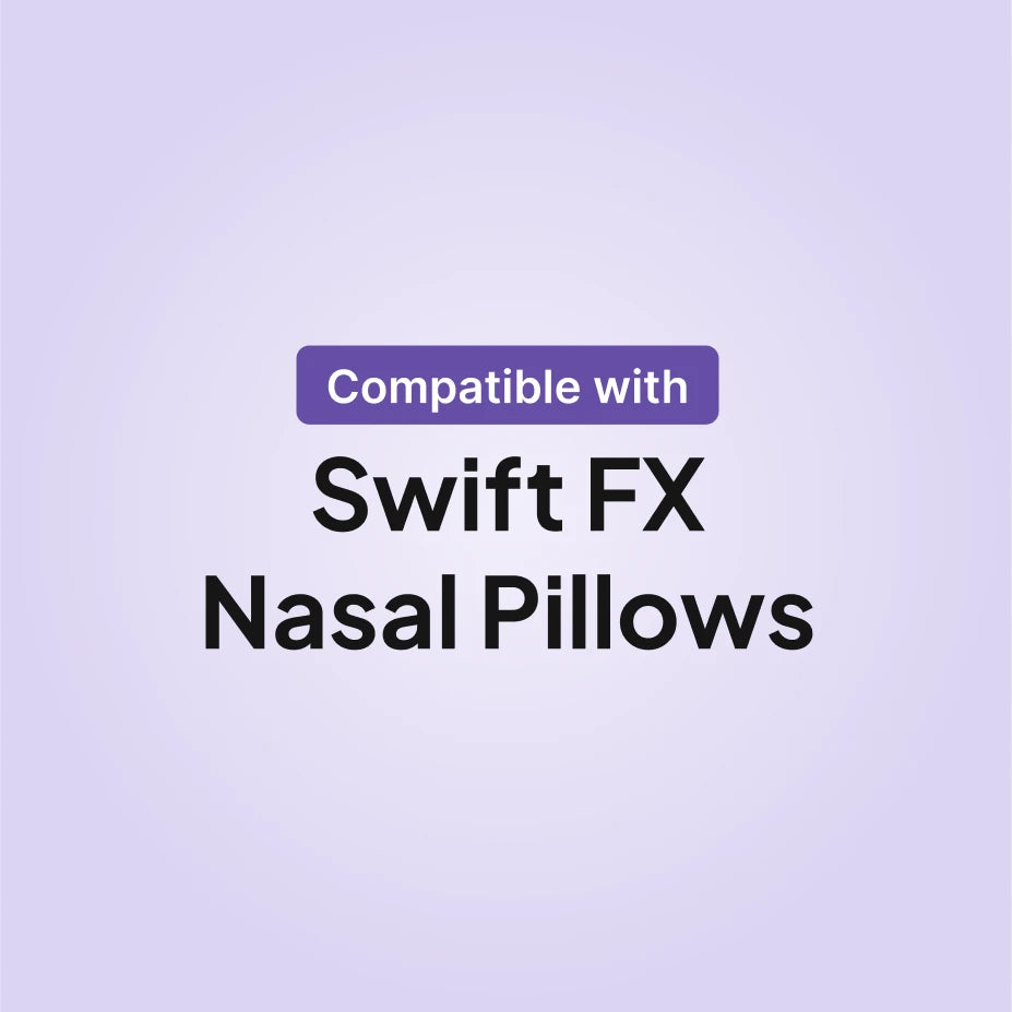 ResMed Swift FX nasal pillows CPAP mask compatibility infographic for cushion replacement