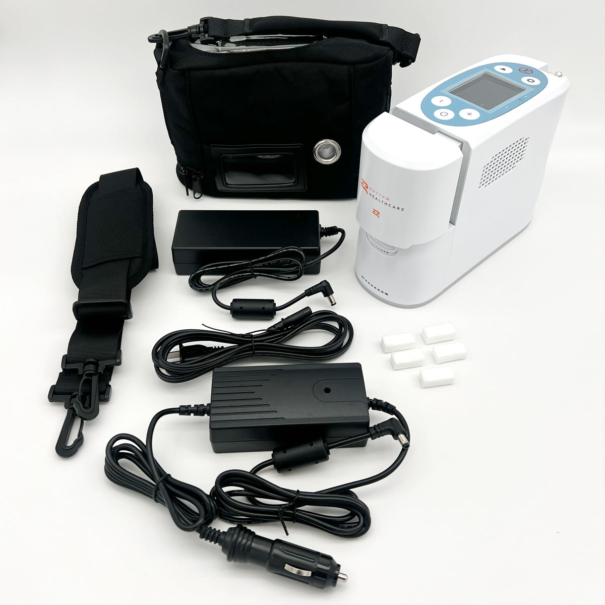 Rhythm P2-E6 Portable Oxygen Concentrator Bundle (Pulse Dose)