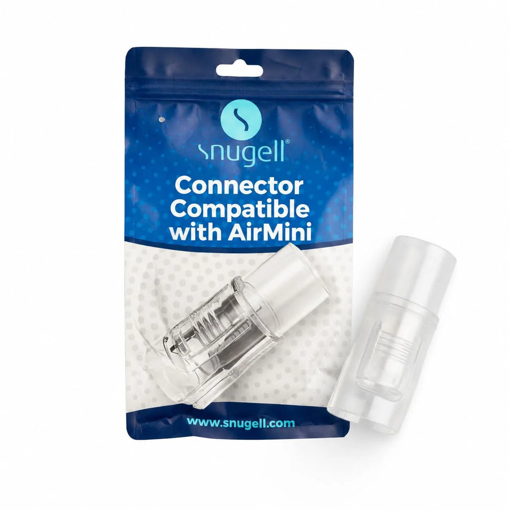 Snugell AirMini Tubing Adapter retail packaging with the connector product