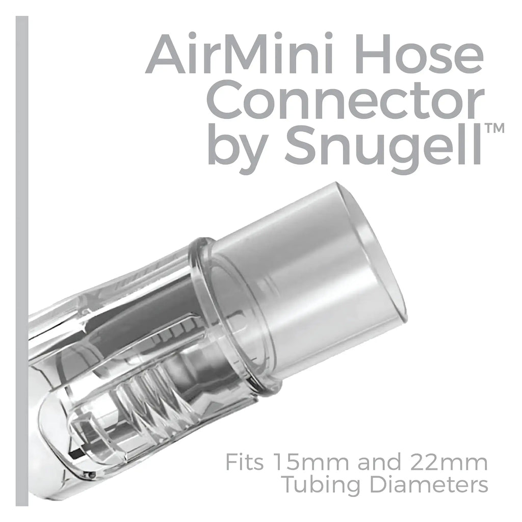 Snugell AirMini CPAP Hose Connector fits 15mm and 22mm tubing diameters