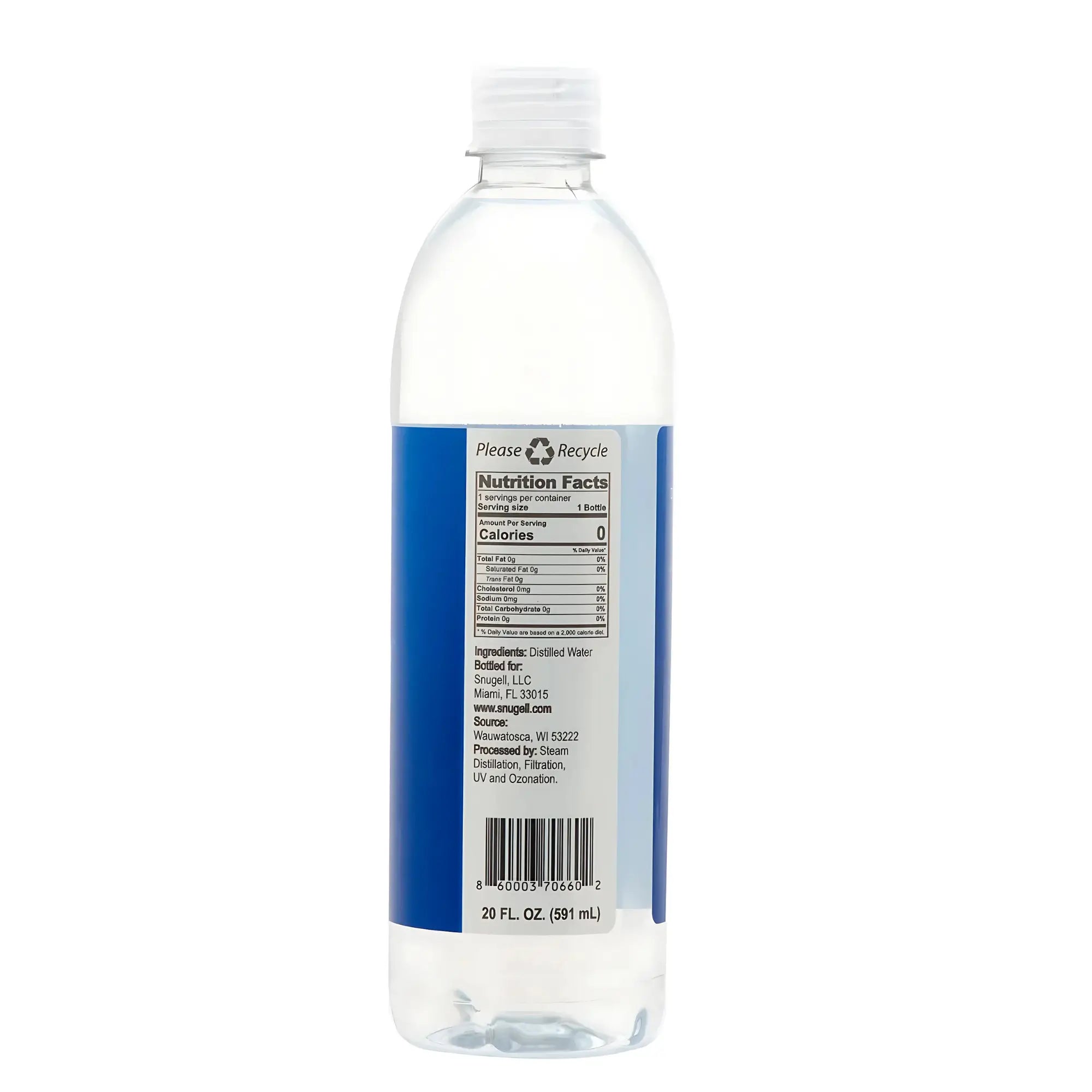 Distilled Water for CPAP Machines 6 Bottle Pack 20oz
