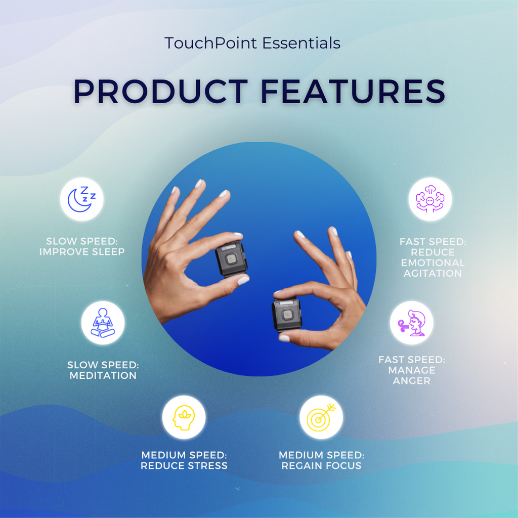 touchpoints essentials stress relief wearable device
