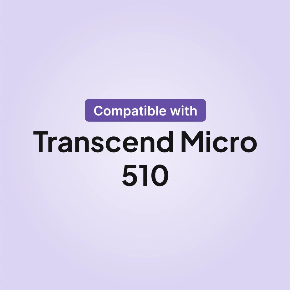 Transcend Micro 510 hypoallergenic filter compatibility infographic