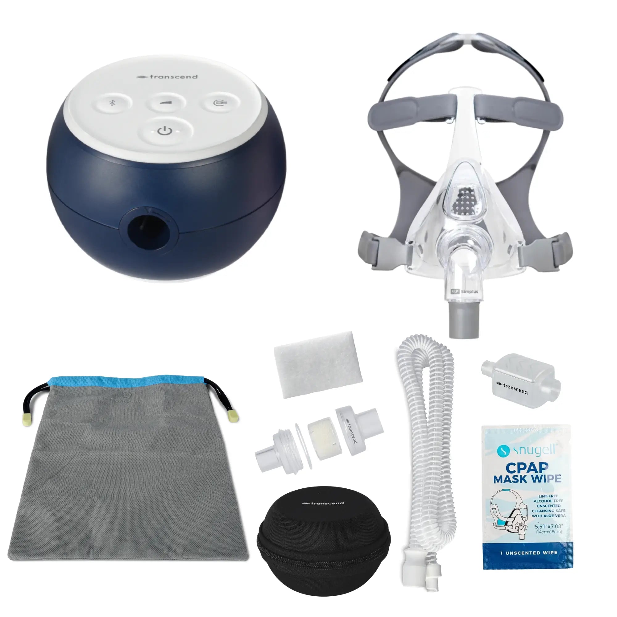 Transcend Micro CPAP Machine 510 with Simplus Mask Bundle